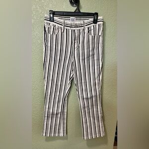 BDG Women's Striped Jeans - Black and White